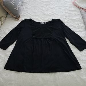 Kim Roger's Quarter Sleeve Blouse large